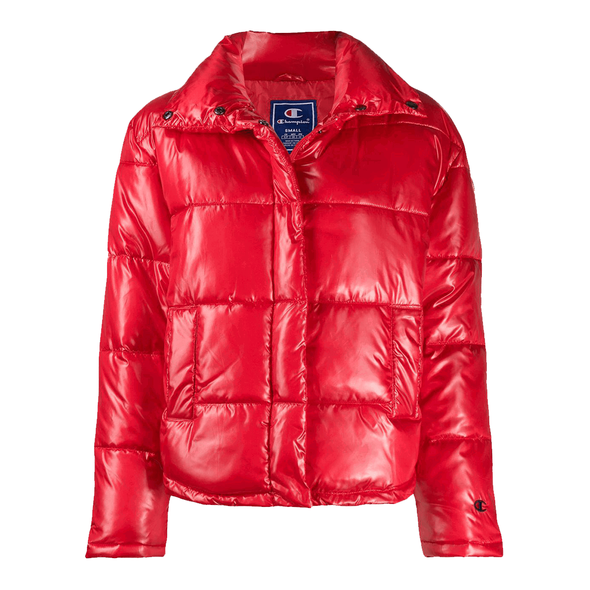 Пухо яке Champion Shiny Puffer Jacket Червено | 112344-PS118, 0
