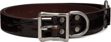Колани Martine Rose Martine Rose Bondage Crocodile Leather Belt Кафяво | 1138LE01710, 0
