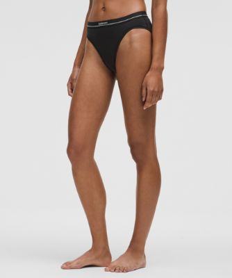 гащички lululemon High-Rise Stretch Cotton Bikini Briefs Черно | prod20002459, 4