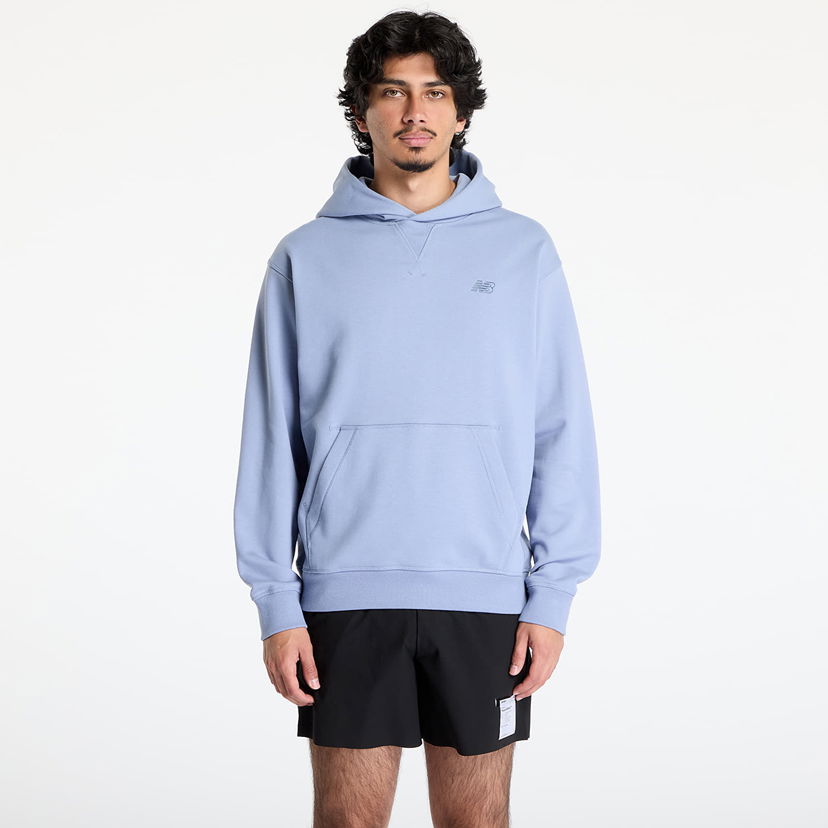 Суитчър New Balance Athletics French Terry Crew Hoodie Синьо | MT41534DUS