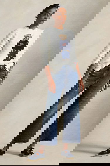 Пуловер Polo by Ralph Lauren Polo Bear Crew Neck Sweater Бяло | 211978359, 2