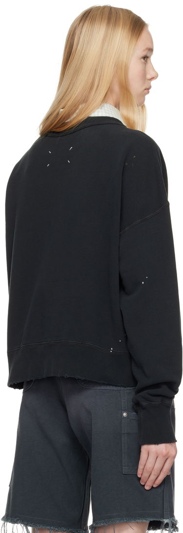 Пуловер Maison Margiela Maison Margiela Graffiti Logo Sweatshirt Черно | S50GU0237 M25019, 2