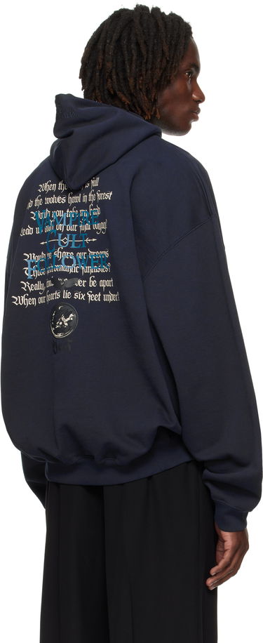 Суитчър VETEMENTS Vetements Cradle of Filth 'Vampire Cult' Oversized Hoodie Тъмно синьо | UCF76HD700N, 2