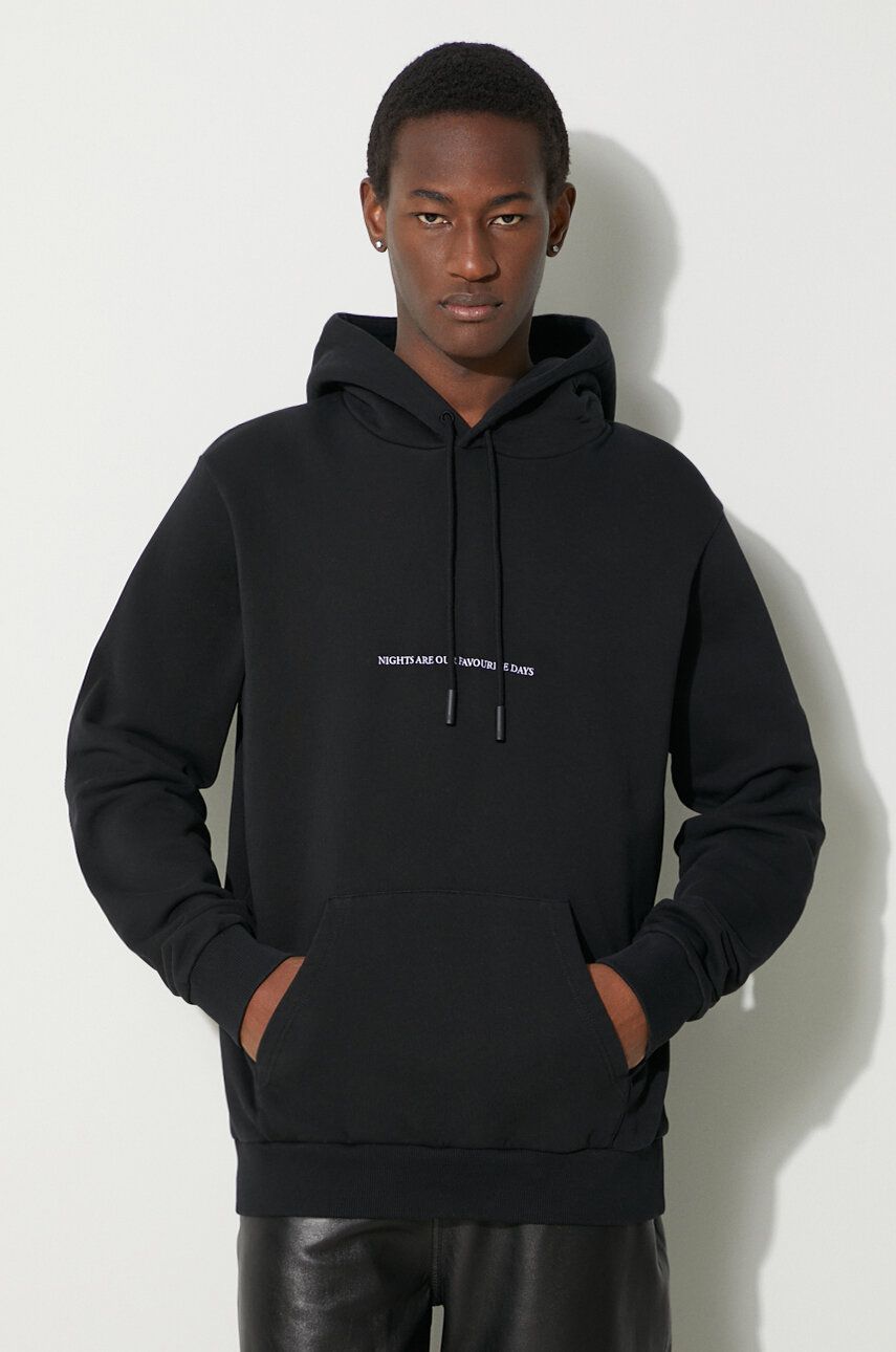 Суитчър Marcelo Burlon Party Quote Regular Hoodie Черно | CMBB007S24FLE0051001, 0