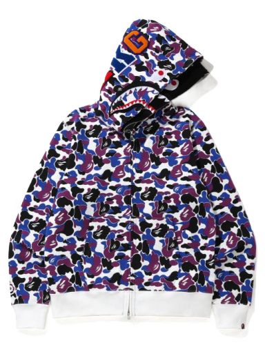 Суитчър BAPE Hong Kong 14th Anniversary Shark Full Zip Hoodie Лилаво | 0ZXSWM115027EPPX