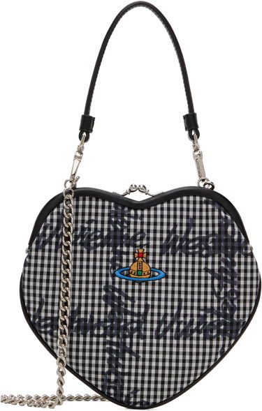 Дамска чанта Vivienne Westwood Vivienne Westwood Belle Heart Frame Bag Черно | 4B01000DW-W011T-, 0