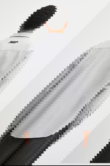 Риза AAPE by A Bathing Ape AAPE Now Relaxed Fit Button-Down Shirt Сиво | AAPSTM8540XXP, 2