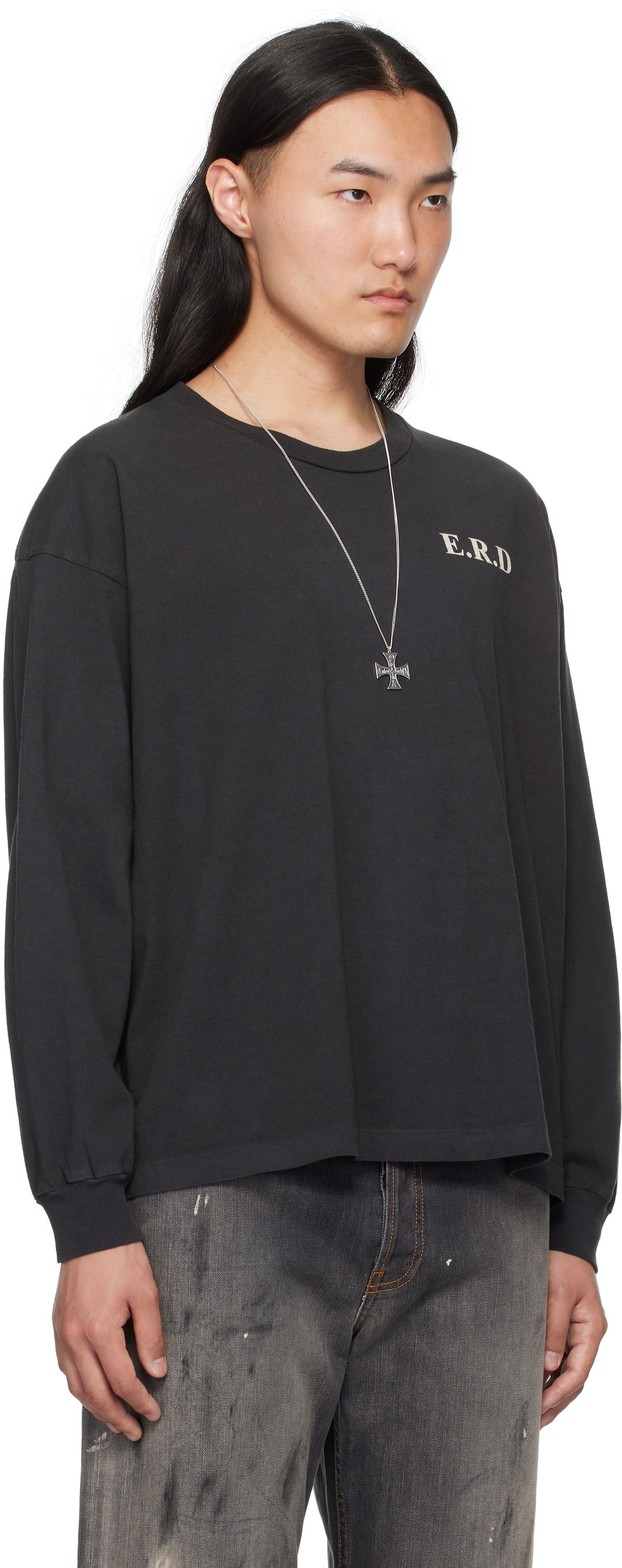 Тениска Enfants Riches Déprimés Enfants Riches Déprimés 'Taking the Cure' Long Sleeve T-Shirt Черно | 010-844, 1