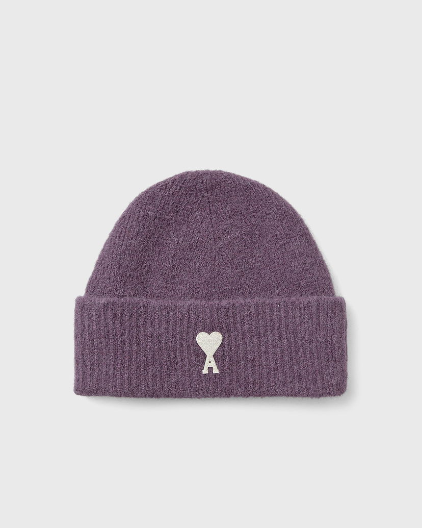 Шапка AMI ADC ECRU Beanie Лилаво | UHA115.KN0032-504