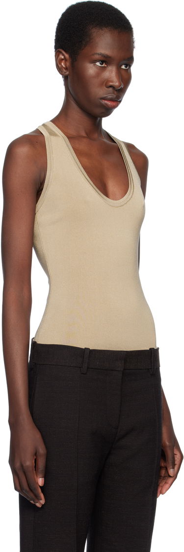 Потник FERRAGAMO Ferragamo Knitted Bodysuit Бежово | 783140, 1