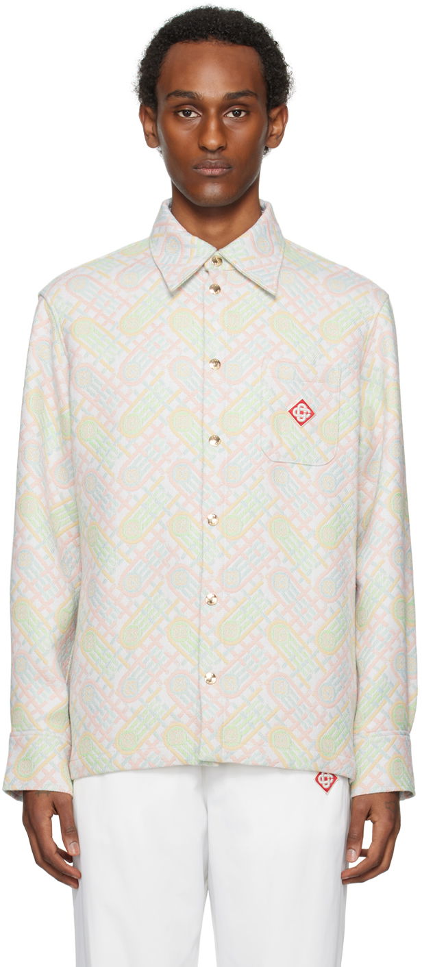 Яке Casablanca Jacquard Jacket Бежово | MPS24-JK-200-01, 0