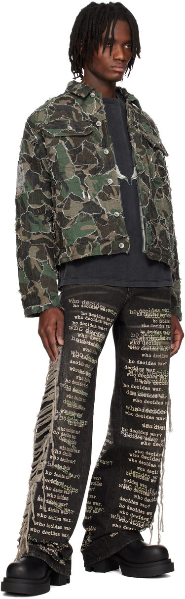 Яке Who Decides War Who Decides War Camo Trucker Jacket Зелено | 1131230011SS25, 3