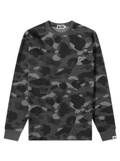 Long Sleeve Colour Camo Thermal T-Shirt Black