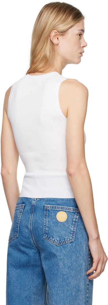 Потник Moschino Moschino Jeans Logo Tank Top Бяло | 242K1J0928, 2