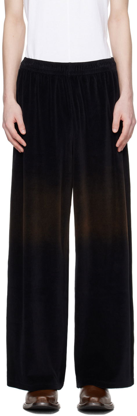 Панталони Acne Studios Embossed Trousers Черно | CK0105-