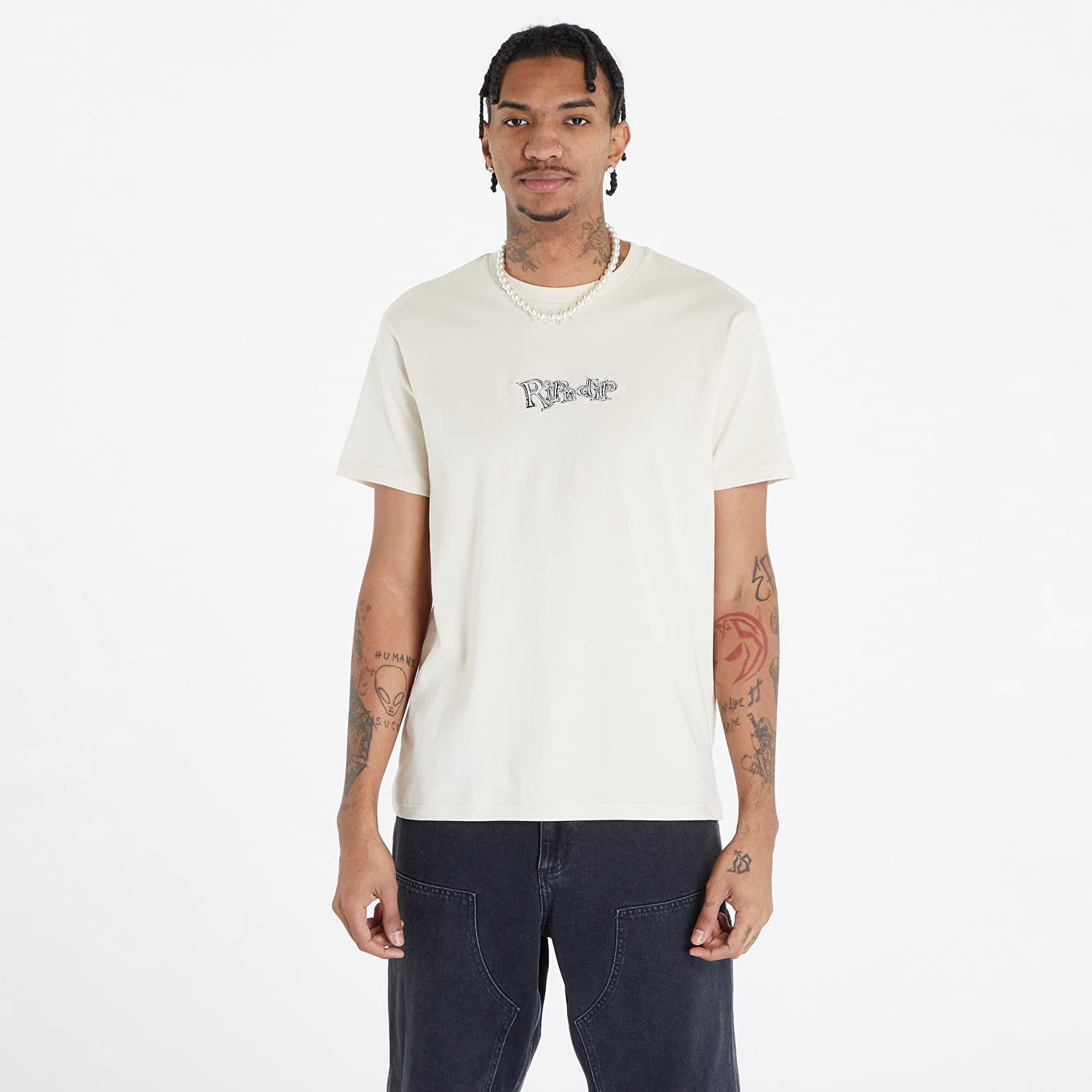 Тениска RIPNDIP Geo Tee Бяло | RNDHOL23108, 0