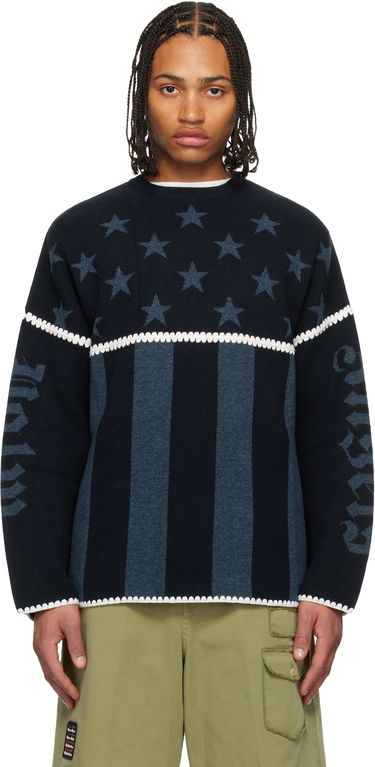 Пуловер Palm Angels Stars & Stripes Sweater Многоцветен | PMHE084F25KNI0014642, 0