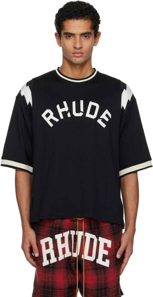 'Rhude' Lightning Ringer Jersey T-shirt
