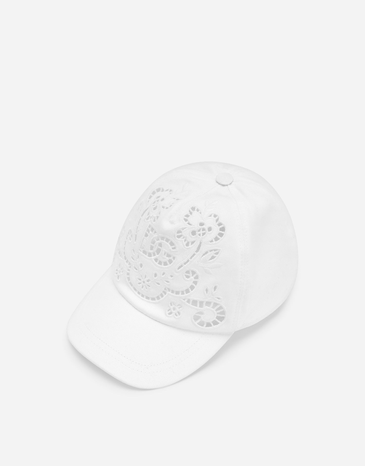 Шапка с козирка Dolce & Gabbana Dolce & Gabbana Laser Cut Baseball Cap Бяло | LB5H12G7B7AW0800, 1