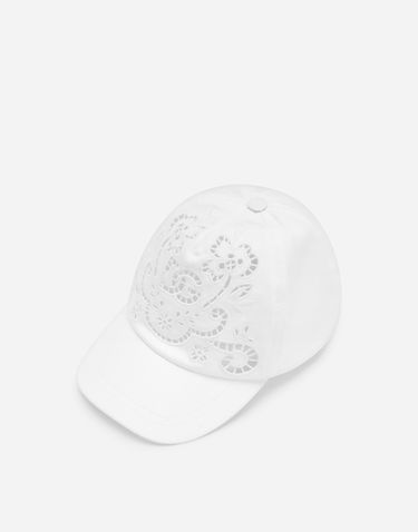 Шапка с козирка Dolce & Gabbana Dolce & Gabbana Laser Cut Baseball Cap Бяло | LB5H12G7B7AW0800, 1
