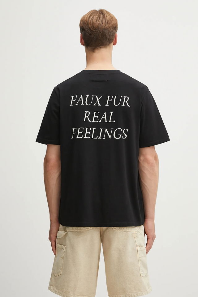 MM6 Maison Margiela Faux Fur Real Feelings T-Shirt
