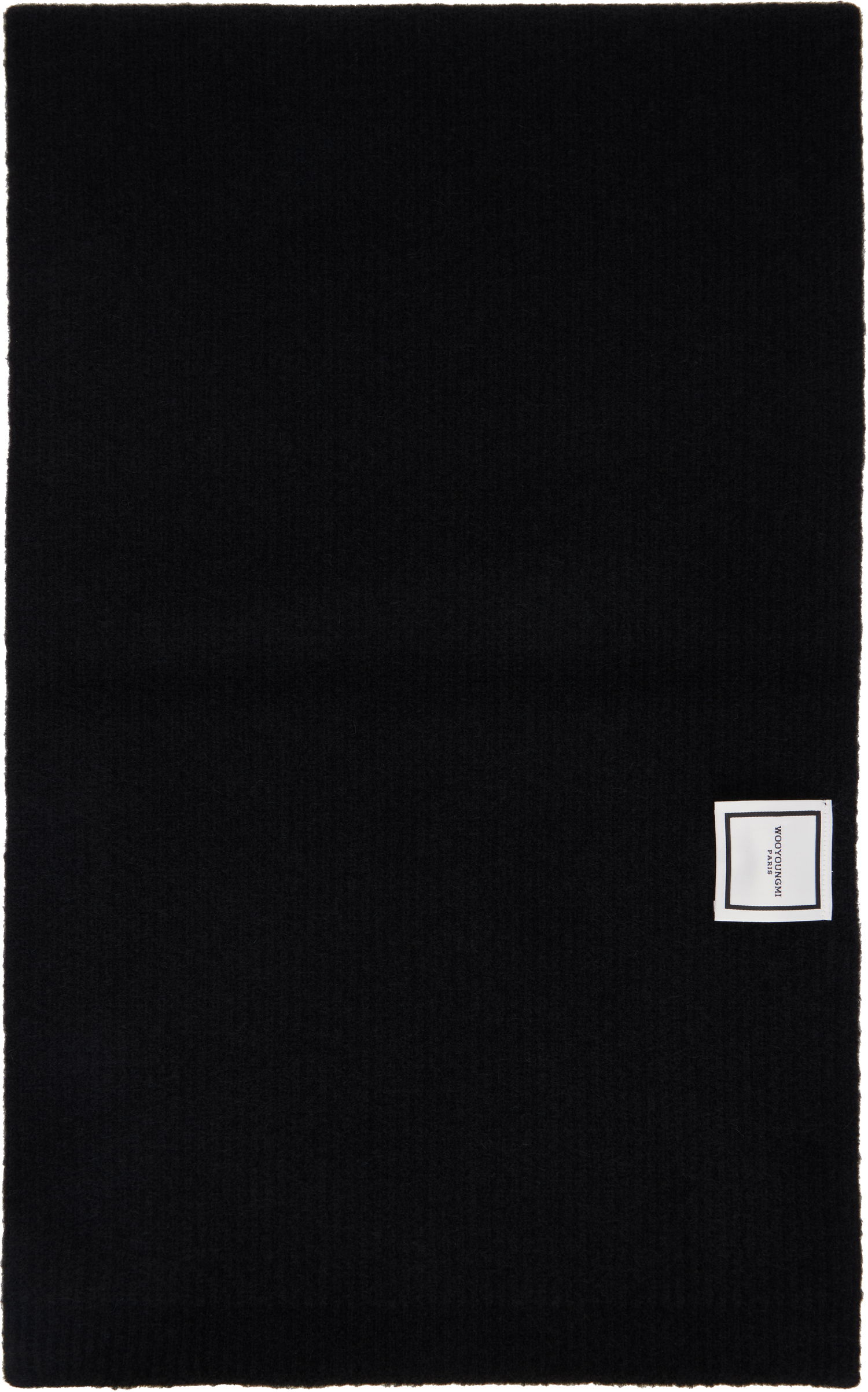 Шал WOOYOUNGMI Wooyoungmi Knitted Scarf Черно | W243KN32, 1