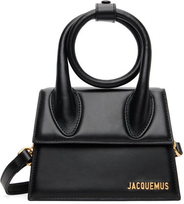 Дамска чанта Jacquemus The knot Chiquito Mini Leather Handbag Черно | 21HBAW00005BC01C01, 0