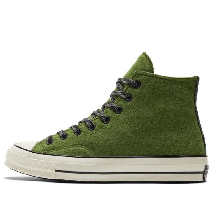 Кецове и обувки Converse Chuck 70 High Flannel Зелено | A04284C