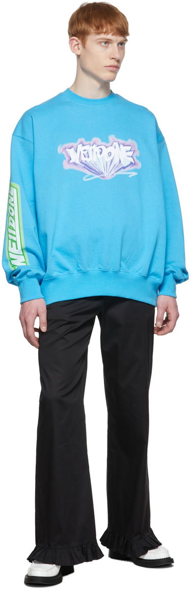 Суитчър We11done We11done Cotton Sweatshirt Синьо | WD-TS1-22-684-U-BL, 3