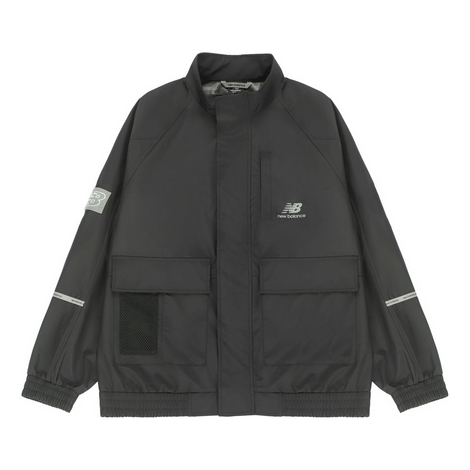 Яке бомбър New Balance Solid Color Woven Stand Collar Jacket Черно | AMJ21358-BK, 0