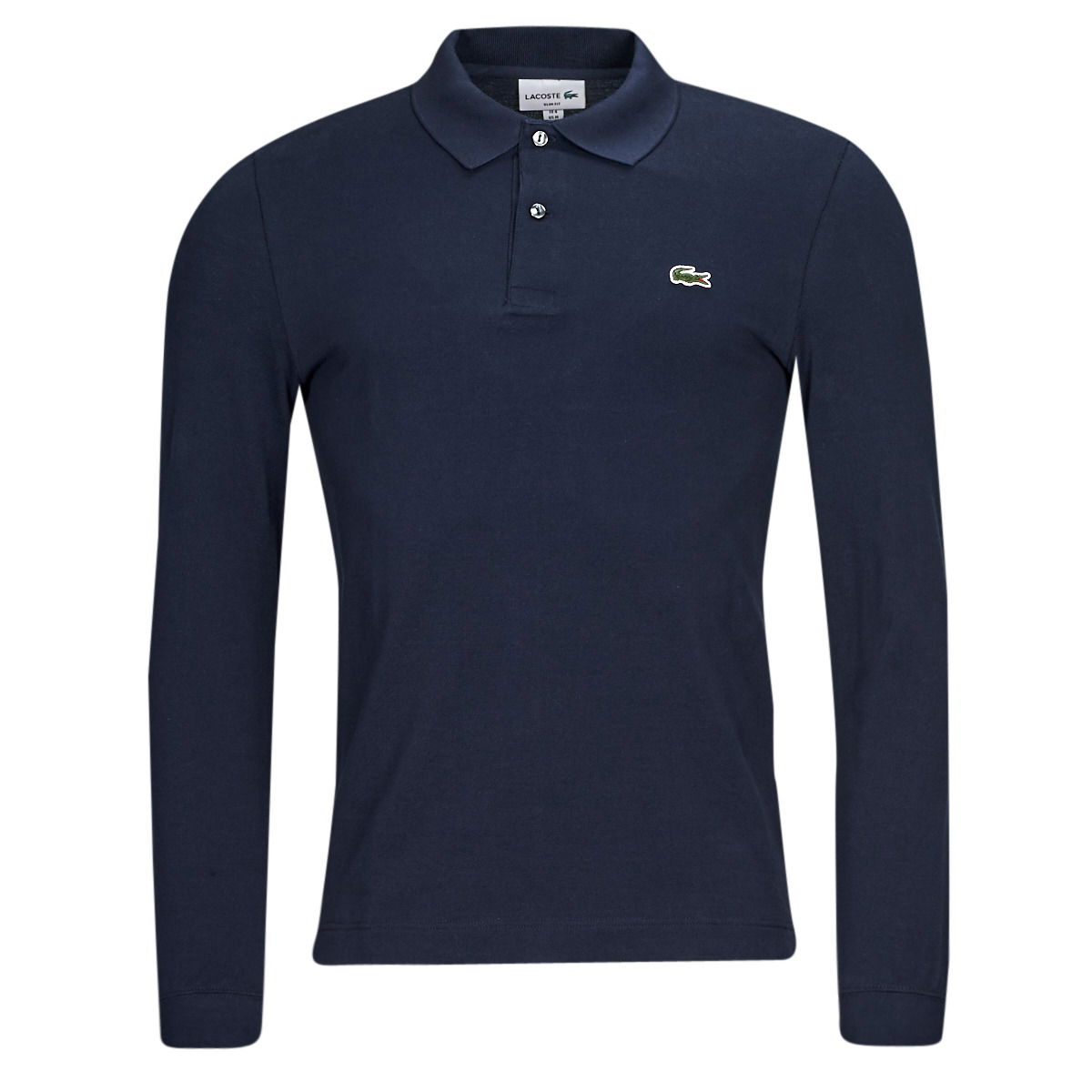 Поло тениска Lacoste Original L.12.12 Slim Fit Long Sleeve Polo Тъмно синьо | PH4013-166, 0