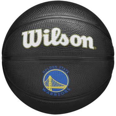 Спортна екипировка Wilson Tennis NBA Team Tribute Mini Basketball Golden State Warriors Черно | wz4017603xb, 0