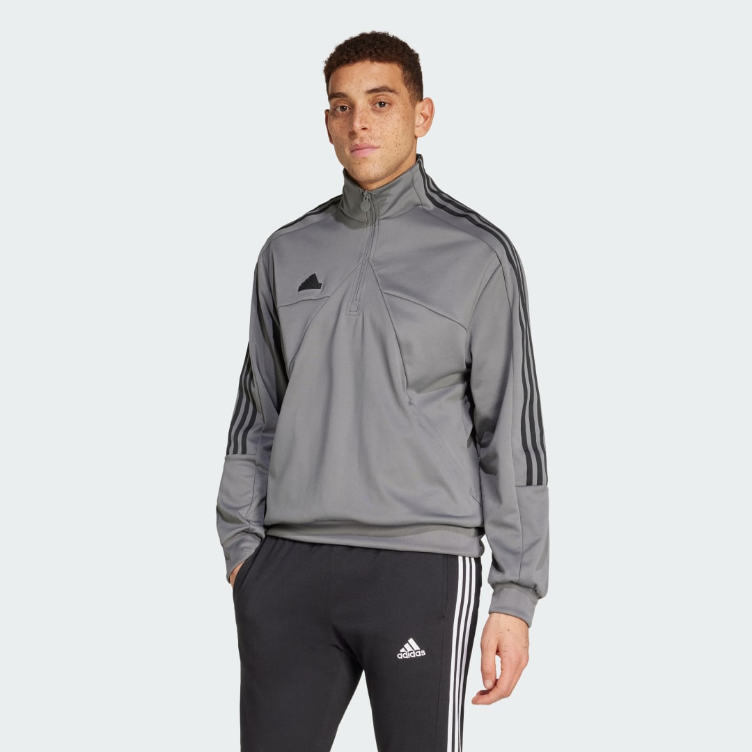 Суитчър adidas Performance Tiro Half-Zip Track Top Сиво | JI6380, 0