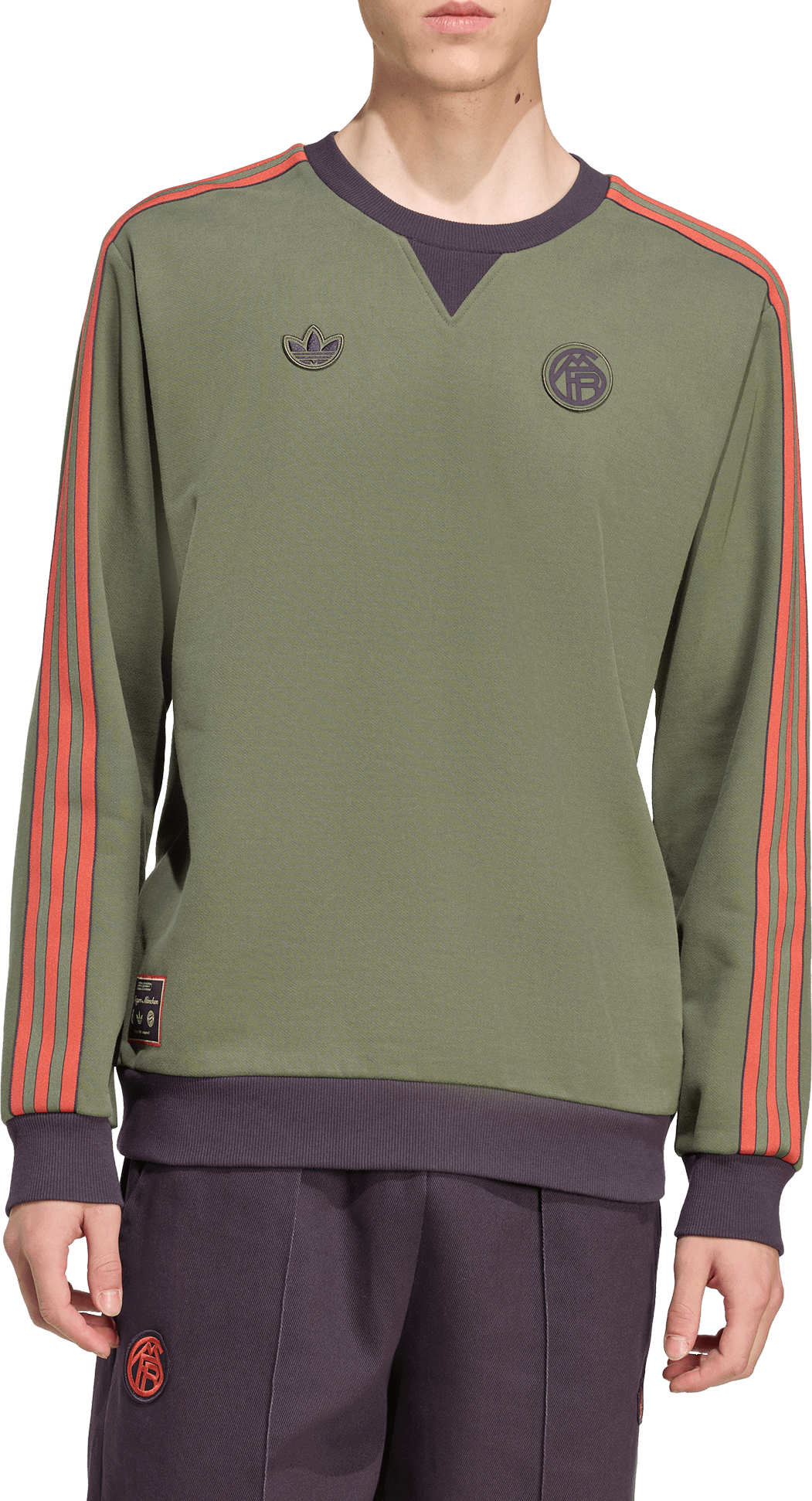 Суитчър adidas Originals FC Bayern Munich Icon Sweatshirt Зелено | jm9428, 1