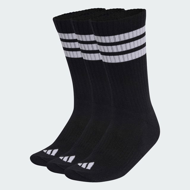 3-STRIPES CUSHIONED SPORTSWEAR CREW Socks 3 Pairs