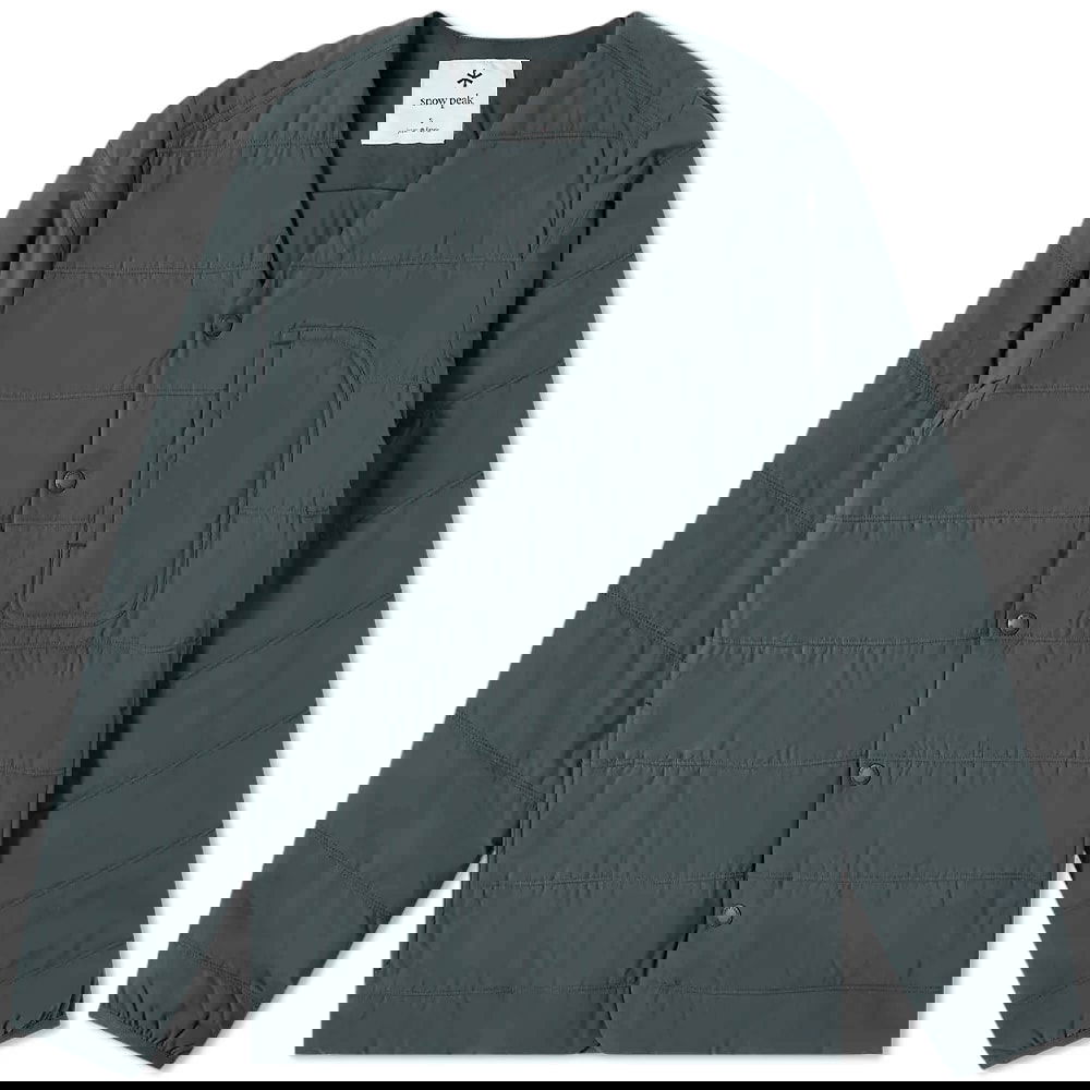Пуловер Snow Peak Flexible Insulated Cardigan Зелено | SW-22AU001-FG, 0