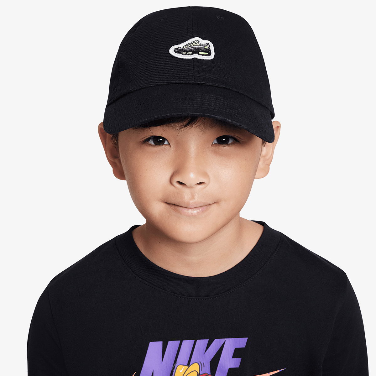 Шапка с козирка Nike Kids' Heritage86 Futura Washed Cap AM95 Patch Черно | HJ6984-010, 0