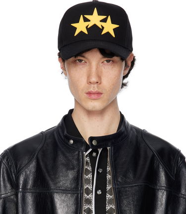 Шапка с козирка AMIRI Amiri 3 Star Canvas Cap Черно | AMHACP1051, 0