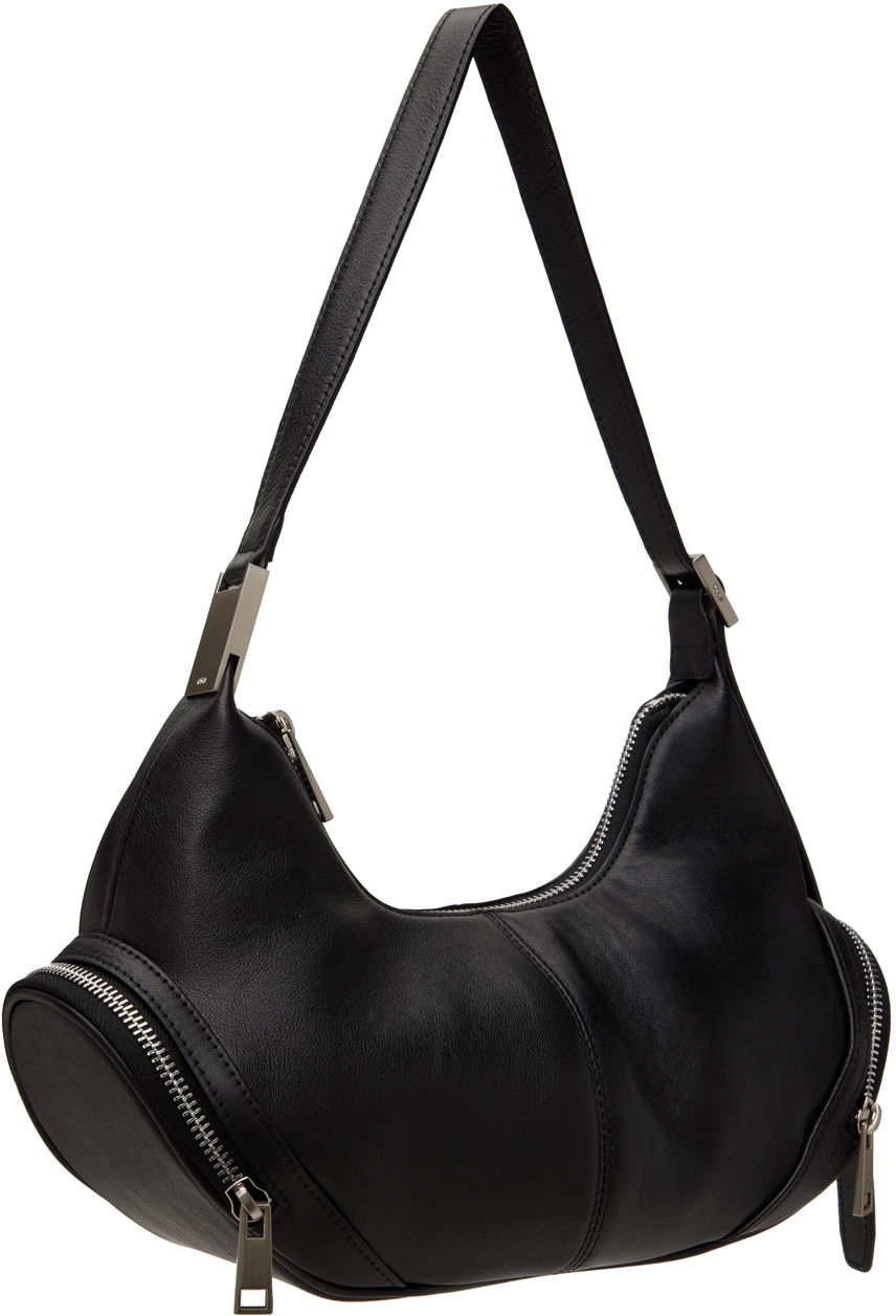 Чанта през рамо OSOI Leather Shoulder Bag With Side Pockets Черно | 24FWB03013001, 1