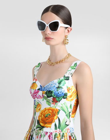 Pокля Dolce & Gabbana Dolce & Gabbana Long Corset Dress with Floral Print Многоцветен | F6AEITHS5S5HA5KU, 3