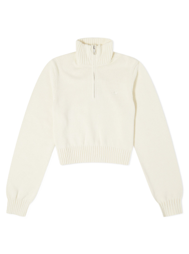 Яке adidas Originals Knit Half Zip Wonder Бяло | II8043