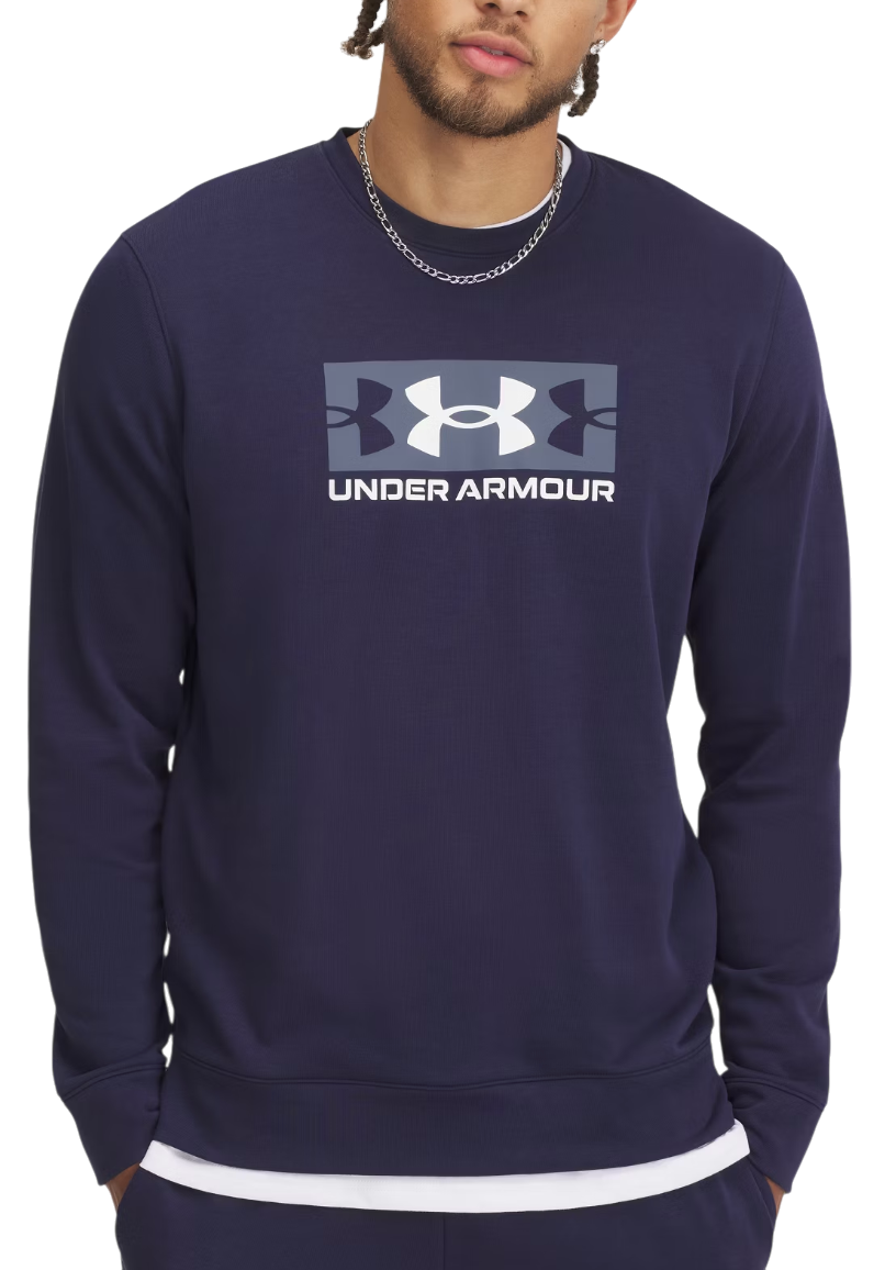 Суитчър Under Armour Rival Terry Logo Crew Sweatshirt Тъмно синьо | 1390140-410, 0