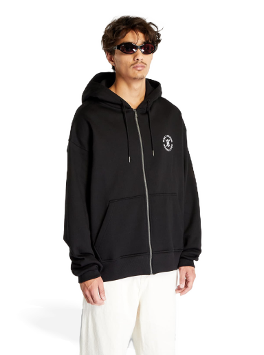 Ezar Zip Hoodie Black