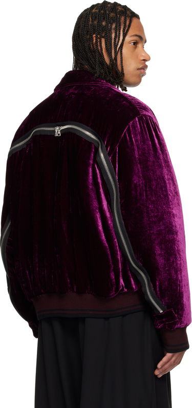 Яке бомбър Dries Van Noten Dries Van Noten Velvet Bomber Jacket Лилаво | 252-020560-2282, 2