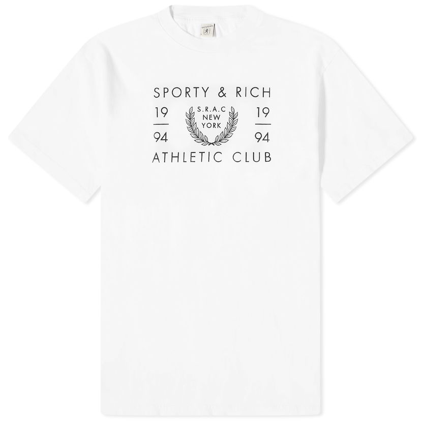 Тениска Sporty & Rich SRAC T-Shirt Бяло | TSAW2346WH