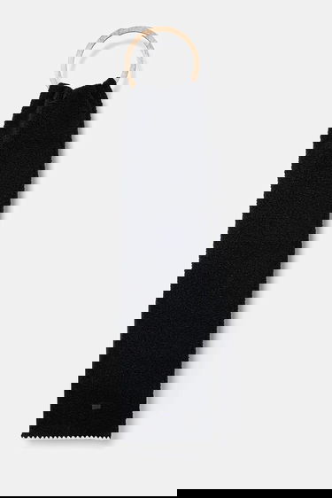 Шал UGG Fuzzy Scarf with Wooden Ring Черно | 101021, 0