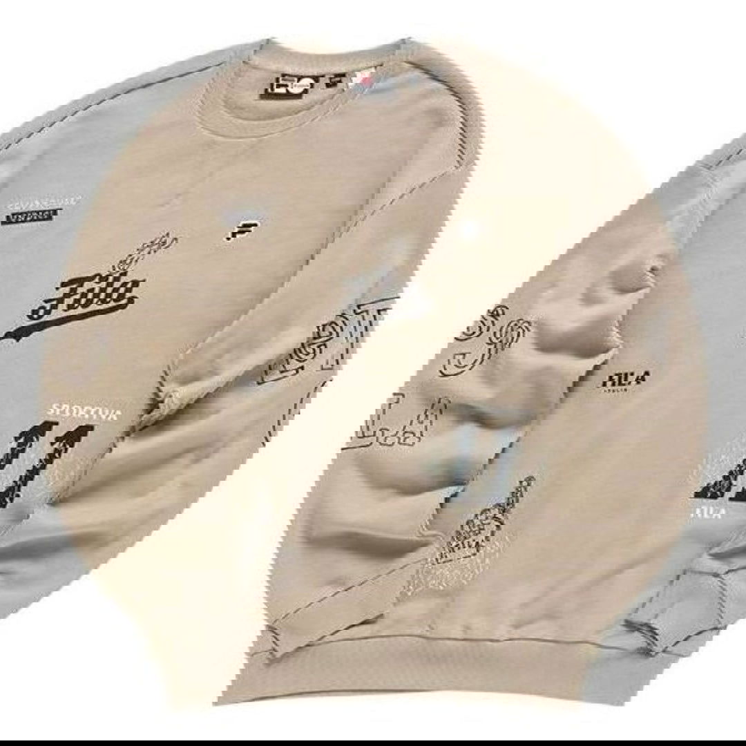 Суитчър FILA Fusion Graphic Loose Fit Sweatshirt Бежово | T11M142202F-DK, 0