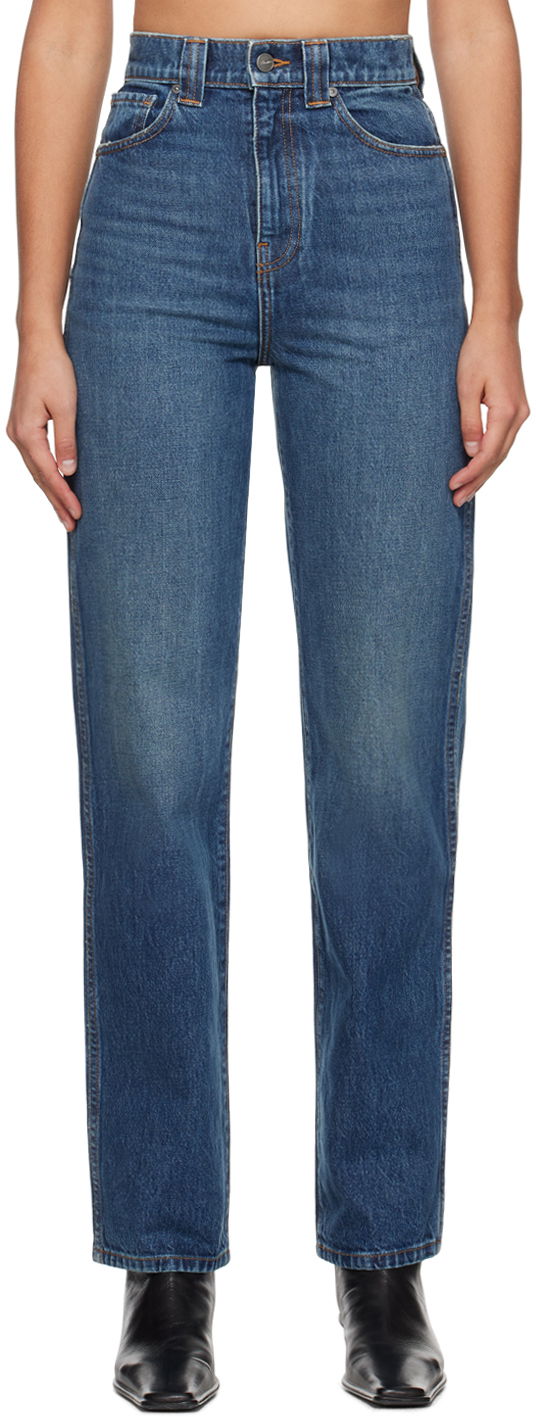 Дънки Khaite Indigo 'The Albi' Jeans Тъмно синьо | 1122908099, 0
