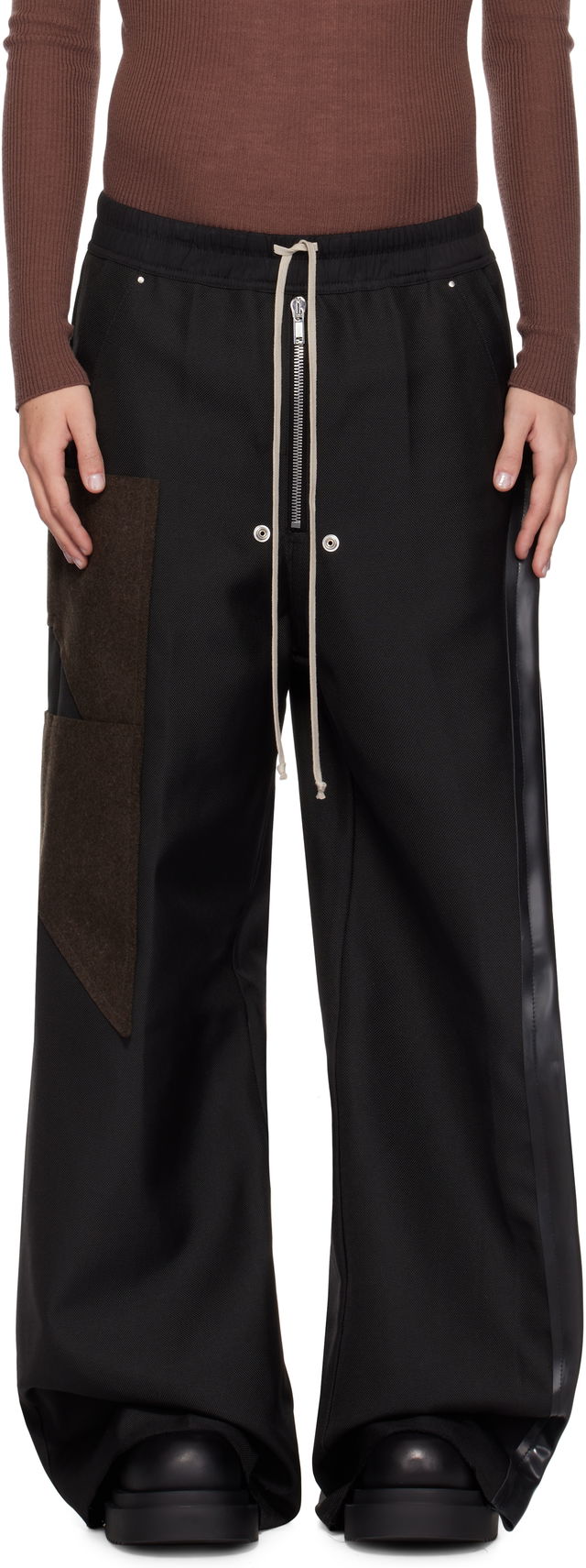 Wide Bela Trousers Black