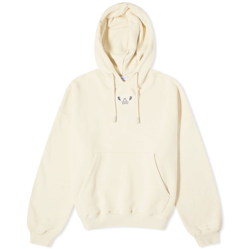 Суитчър Off-White Bandana Half Arrow Popover Hoody Angora White Бяло | OMBB118S24FLE0010301